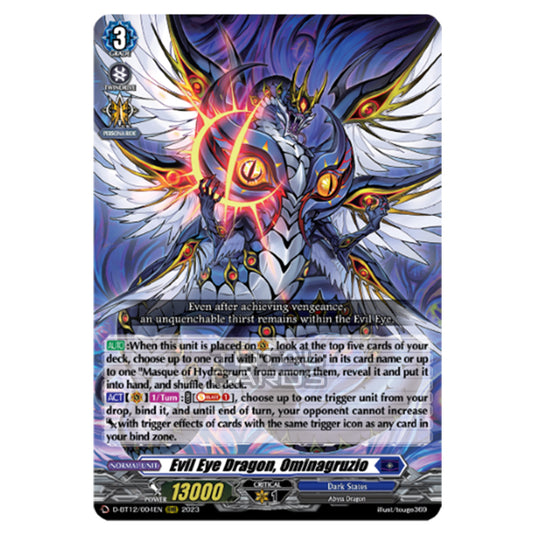 Cardfight!! Vanguard - Evenfall Onslaught - Evil Eye Dragon, Ominagruzio (RRR) D-BT12-004EN