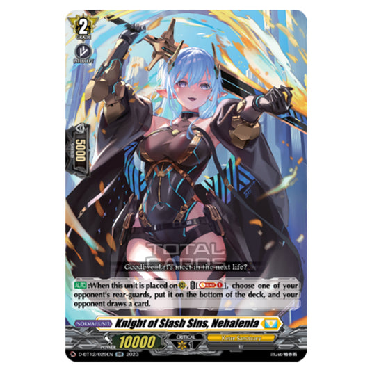 Cardfight!! Vanguard - Evenfall Onslaught - Knight of Slash Sins, Nehalenia (RR) D-BT12-029EN