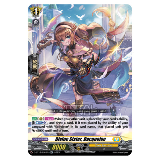 Cardfight!! Vanguard - Evenfall Onslaught - Divine Sister, Dacquoise (RR) D-BT12-031EN