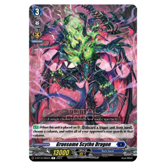 Cardfight!! Vanguard - Evenfall Onslaught - Gruesome Scythe Dragon (C) D-BT12-065EN