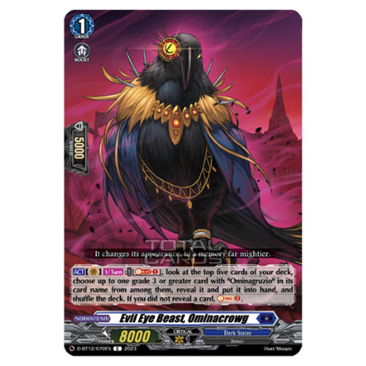 Cardfight!! Vanguard - Evenfall Onslaught - Evil Eye Beast, Ominacrowg (C) D-BT12-070EN