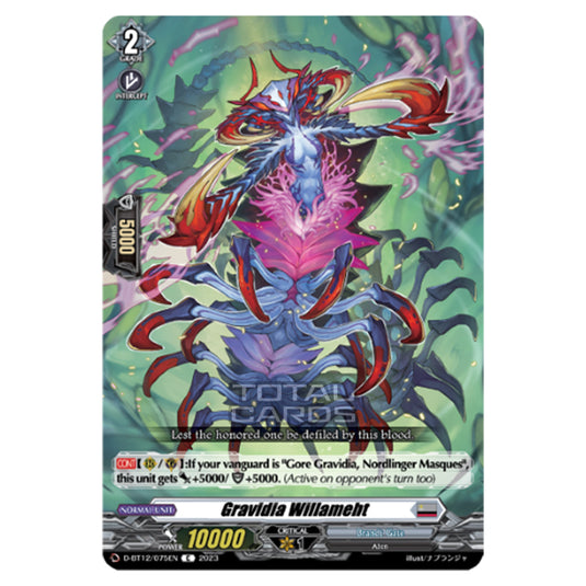 Cardfight!! Vanguard - Evenfall Onslaught - Gravidia Willameht (C) D-BT12-075EN