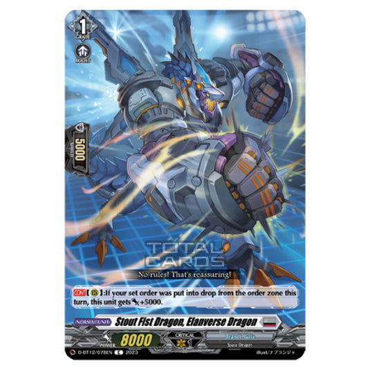 Cardfight!! Vanguard - Evenfall Onslaught - Stout Fist Dragon, Elanverse Dragon (C) D-BT12-078EN