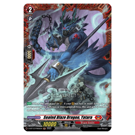 Cardfight!! Vanguard - Evenfall Onslaught - Sealed Blaze Dragon, Yatara (FR) D-BT12-FR05EN