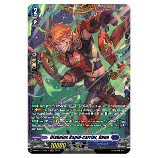 Cardfight!! Vanguard - Evenfall Onslaught - Diabolos Rapid-carrier, Geno (FR) D-BT12-FR08EN