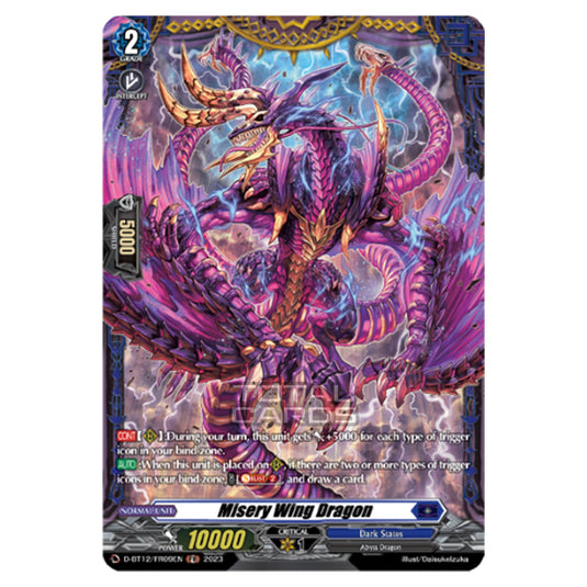 Cardfight!! Vanguard - Evenfall Onslaught - Misery Wing Dragon (FR) D-BT12-FR09EN