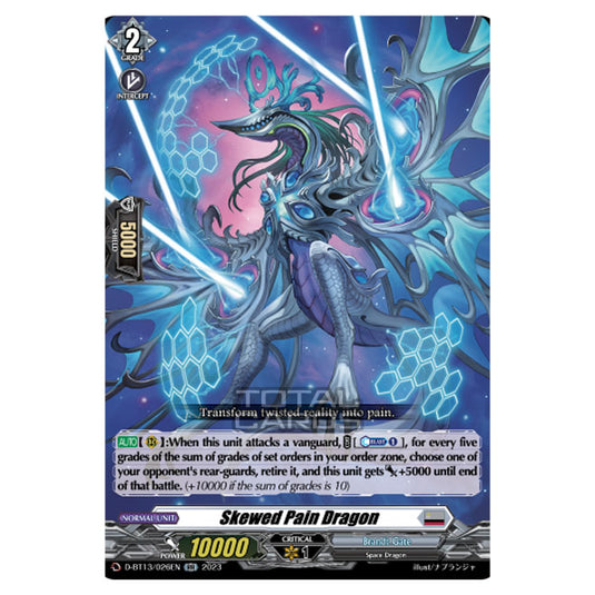 Cardfight!! Vanguard - D-BT13 - Flight of Chakrabarthi - Skewed Pain Dragon (RR) D-BT13/026EN