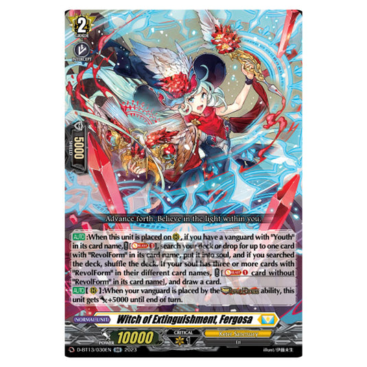 Cardfight!! Vanguard - D-BT13 - Flight of Chakrabarthi - Witch of Extinguishment, Fergosa (RR) D-BT13/030EN