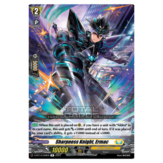 Cardfight!! Vanguard - D-BT13 - Flight of Chakrabarthi - Sharpness Knight, Ermac (R) D-BT13/049EN