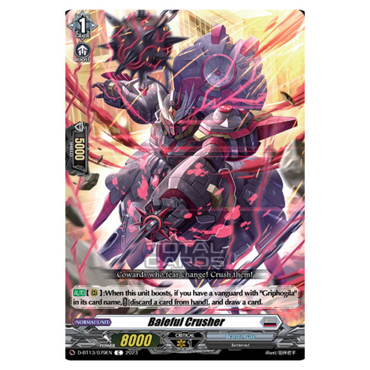 Cardfight!! Vanguard - D-BT13 - Flight of Chakrabarthi - Baleful Crusher (C) D-BT13/079EN