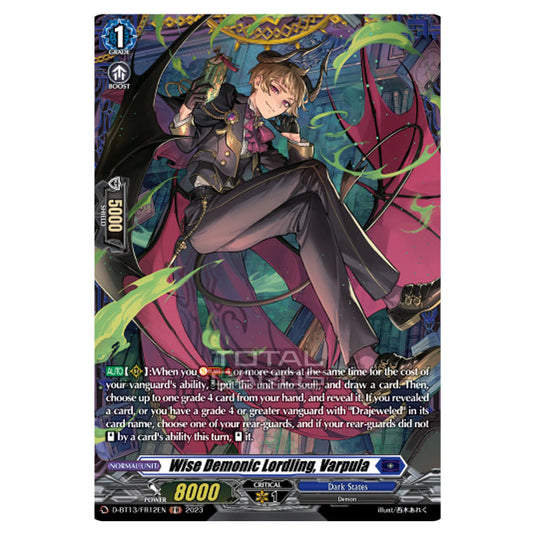 Cardfight!! Vanguard - D-BT13 - Flight of Chakrabarthi - Wise Demonic Lordling, Varpula (FR) D-BT13/FR12EN