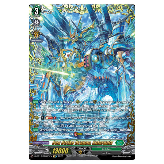 Cardfight!! Vanguard - D-BT13 - Flight of Chakrabarthi - Sea Strike Dragon, Enlargulv (FFR) D-BT13/FRR13EN