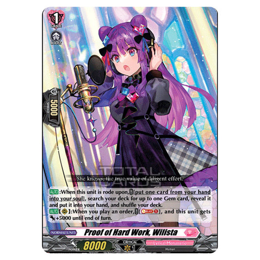 Cardfight!! Vanguard - D LBT01 - Lyrical Melody - Proof of Hard Work, Wilista (C) D-LBT01/085