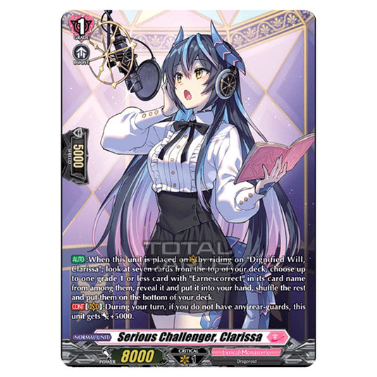Cardfight!! Vanguard - D LBT01 - Lyrical Melody - Serious Challenger, Clarissa (SP) D-LBT01/SP32