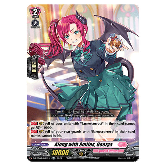 Cardfight!! Vanguard - Lyrical Monasterio ~It's A New School Term!~ - Along with Smiles, Geezya (RR) D-LBT02/017