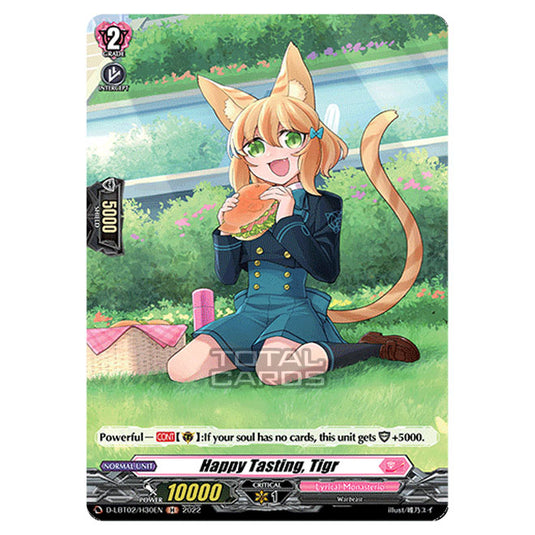 Cardfight!! Vanguard - Lyrical Monasterio ~It's A New School Term!~ - Happy Tasting, Tigr (H) D-LBT02/H030