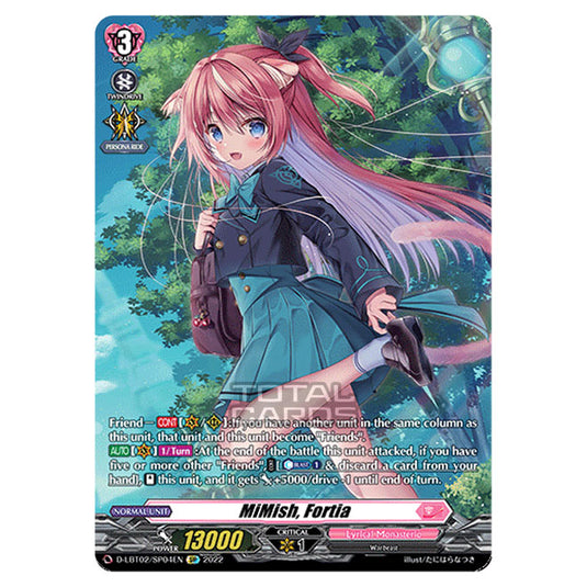 Cardfight!! Vanguard - Lyrical Monasterio ~It's A New School Term!~ - MiMish, Fortia (SP) D-LBT02/SP004