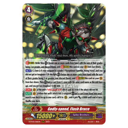 Cardfight!! Vanguard - P & V Special Series - History Collection - Godly-speed, Flash Bruce (RRR) D-PV01/016EN