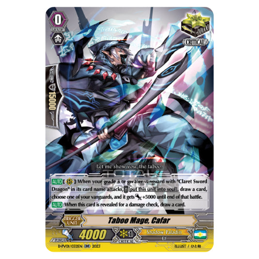 Cardfight!! Vanguard - P & V Special Series - History Collection - Taboo Mage, Cafar (RR) D-PV01/032EN