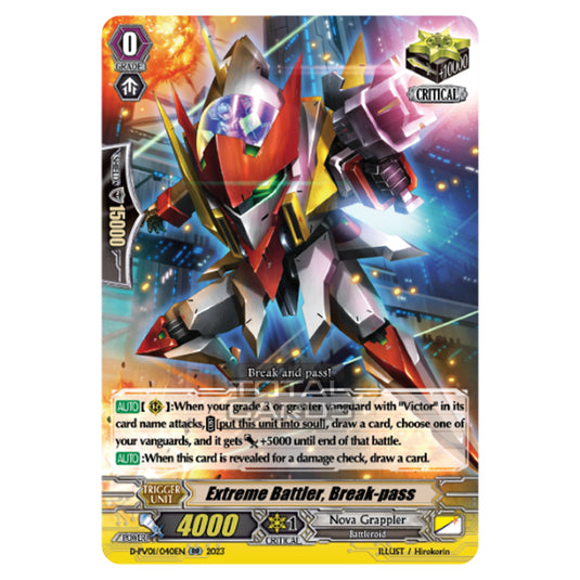 Cardfight!! Vanguard - P & V Special Series - History Collection - Extreme Battler, Break-pass (RR) D-PV01/040EN