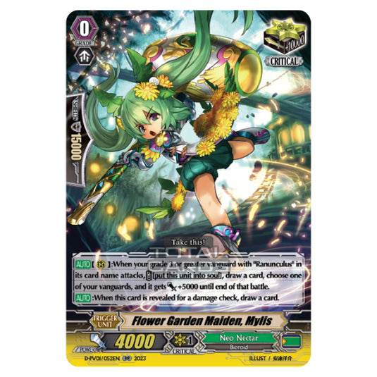 Cardfight!! Vanguard - P & V Special Series - History Collection - Flower Garden Maiden, Mylis (RR) D-PV01/052EN