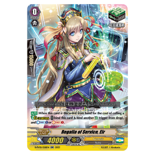 Cardfight!! Vanguard - P & V Special Series - History Collection - Regalia of Service, Eir (RR) D-PV01/058EN