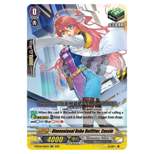 Cardfight!! Vanguard - P & V Special Series - History Collection - Dimensional Robo Outfitter, Cassie (RR) D-PV01/065EN