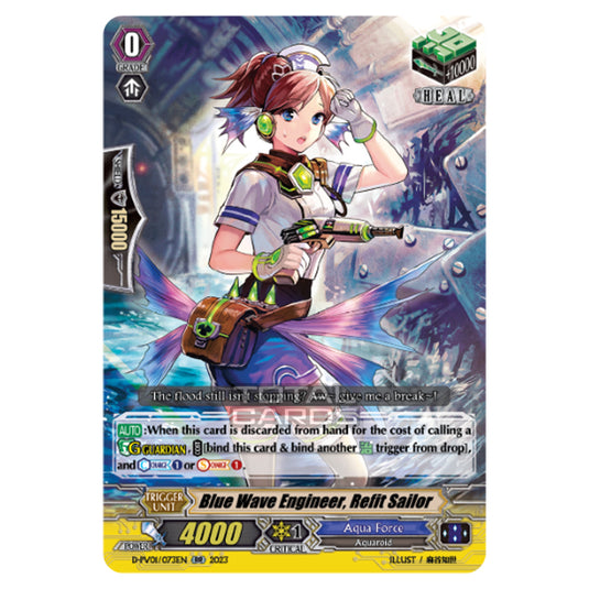 Cardfight!! Vanguard - P & V Special Series - History Collection - Blue Wave Engineer, Refit Sailor (RR) D-PV01/073EN