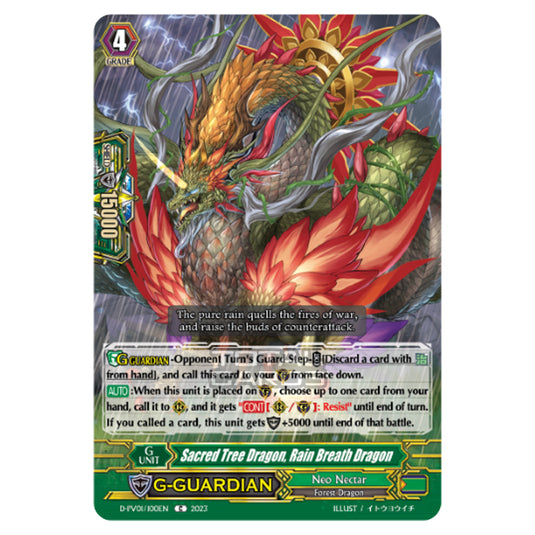 Cardfight!! Vanguard - P & V Special Series - History Collection - Sacred Tree Dragon, Rain Breath Dragon (C) D-PV01/100EN