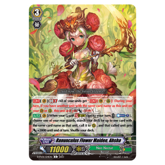 Cardfight!! Vanguard - P & V Special Series - History Collection - Ranunculus Flower Maiden, Ahsha (C) D-PV01/124EN