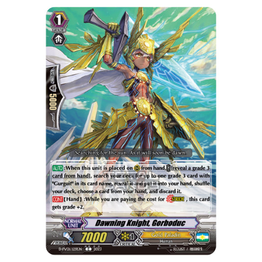 Cardfight!! Vanguard - P & V Special Series - History Collection - Dawning Knight, Gorboduc (C) D-PV01/129EN