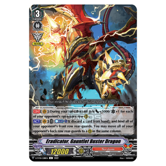 Cardfight!! Vanguard - P & V Special Series - History Collection - Eradicator, Gauntlet Buster Dragon (C) D-PV01/228EN