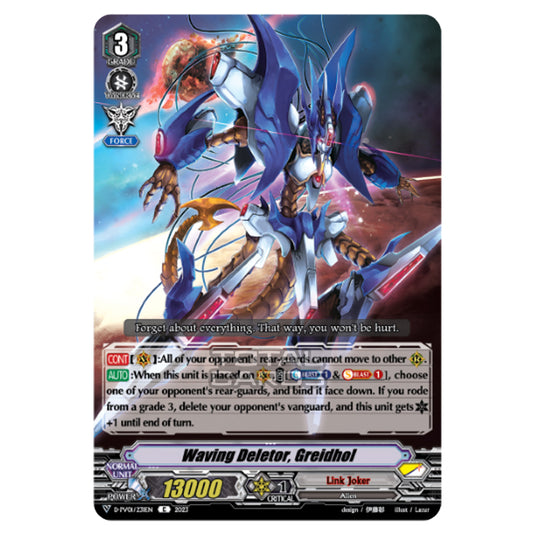 Cardfight!! Vanguard - P & V Special Series - History Collection - Waving Deletor, Greidhol (C) D-PV01/231EN