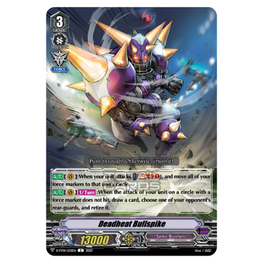 Cardfight!! Vanguard - P & V Special Series - History Collection - Deadheat Bullspike (C) D-PV01/232EN