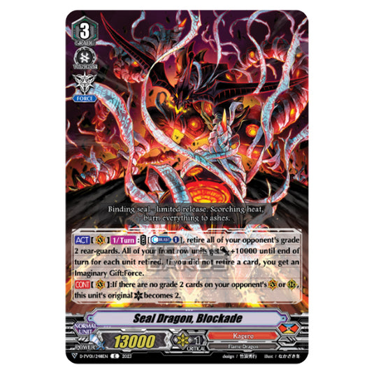 Cardfight!! Vanguard - P & V Special Series - History Collection - Seal Dragon, Blockade (C) D-PV01/248EN