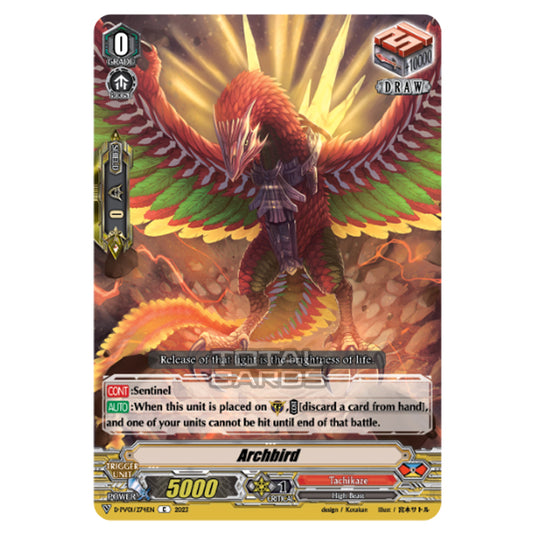 Cardfight!! Vanguard - P & V Special Series - History Collection - Archbird (C) D-PV01/274EN
