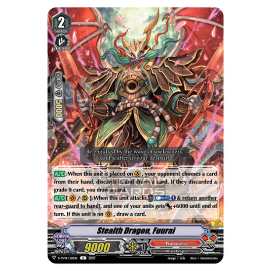 Cardfight!! Vanguard - P & V Special Series - History Collection - Stealth Dragon, Fuurai (C) D-PV01/321EN