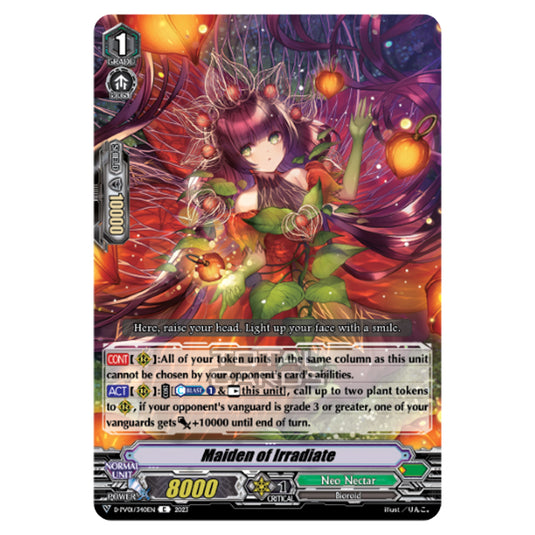 Cardfight!! Vanguard - P & V Special Series - History Collection - Maiden of Irradiate (C) D-PV01/340EN
