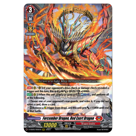 Cardfight!! Vanguard - Festival Booster 2023 - Forcember Dragon, Red Exert Dragon (RRR) D-SS05/005EN