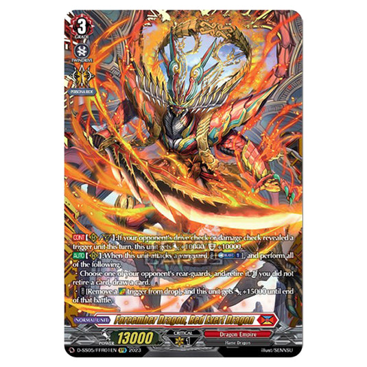 Cardfight!! Vanguard - Festival Booster 2023 - Forcember Dragon, Red Exert Dragon (FFR) D-SS05/FFR01EN
