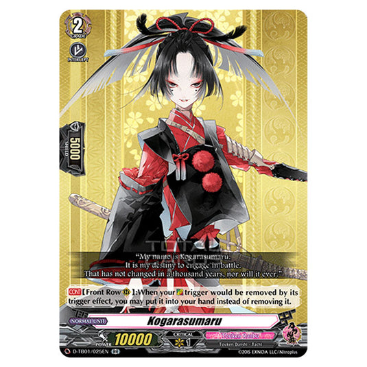 Cardfight!! Vanguard - Touken Ranbu -Online- 2021 - Kogarasumaru (RR) D-TB01/025