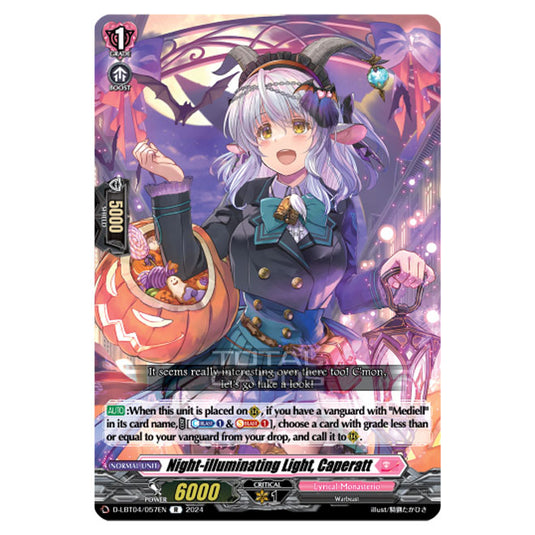 Cardfight!! Vanguard - D-LBT04 - Lyrical Monasterio ~Trick or Trick!~ - Night-illuminating Light, Caperatt (R) D-LBT04/057EN