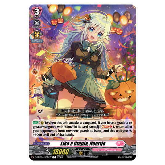 Cardfight!! Vanguard - D-LBT04 - Lyrical Monasterio ~Trick or Trick!~ - Like a Utopia, Noortje (C) D-LBT04/058EN