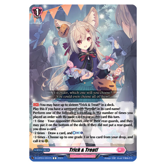 Cardfight!! Vanguard - D-LBT04 - Lyrical Monasterio ~Trick or Trick!~ - Trick & Treat! (C) D-LBT04/091EN