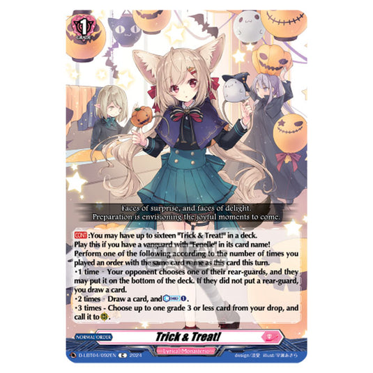 Cardfight!! Vanguard - D-LBT04 - Lyrical Monasterio ~Trick or Trick!~ - Trick & Treat! (C) D-LBT04/092EN