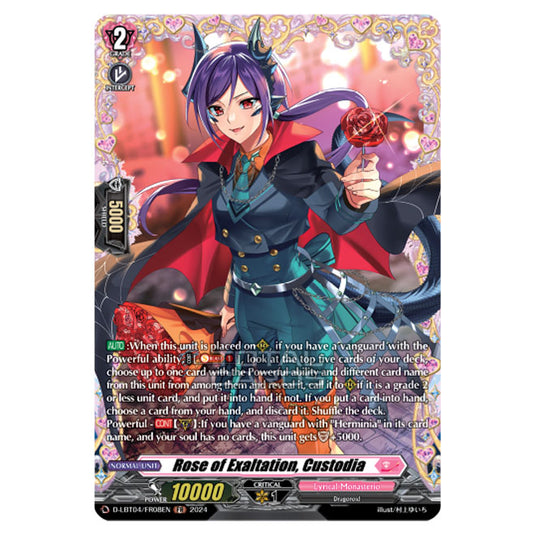 Cardfight!! Vanguard - D-LBT04 - Lyrical Monasterio ~Trick or Trick!~ - Rose of Exaltation, Custodia (FR) D-LBT04/FR08EN