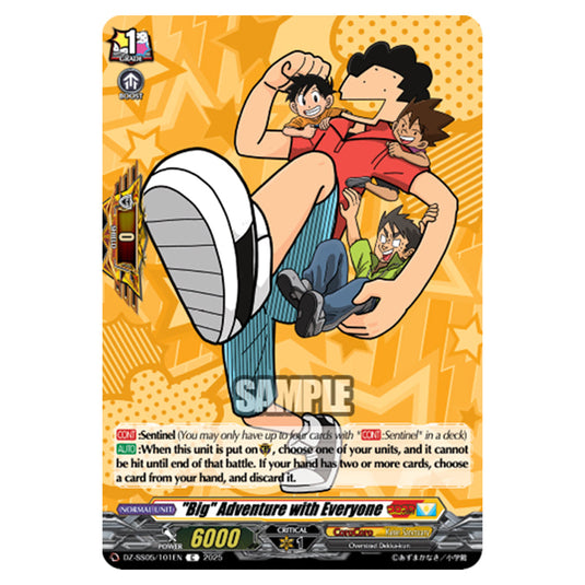 "Big" Adventure with Everyone DZ-SS05/101EN card from the Cardfight!! Vanguard set CoroCoro Start Deck Pack