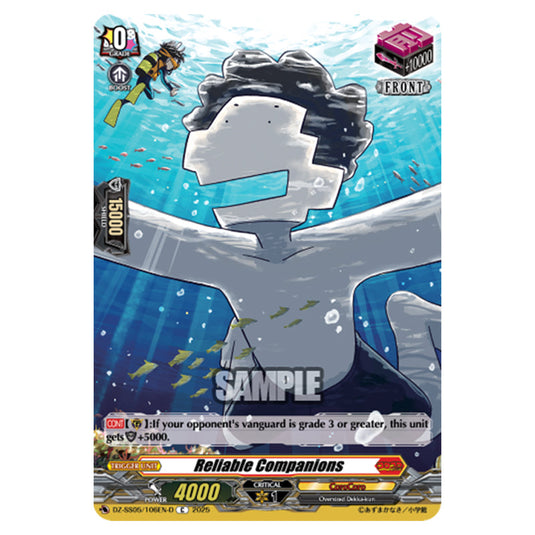 Reliable Companions DZ-SS05/106EN-D card from the Cardfight!! Vanguard set CoroCoro Start Deck Pack