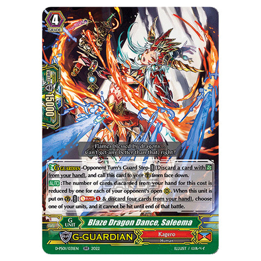 Cardfight!! Vanguard - P Clan Collection 2022 - Blaze Dragon Dance, Saleema (RR) D-PS01/031