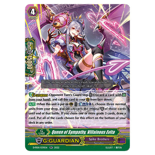 Cardfight!! Vanguard - P Clan Collection 2022 - Compassion Queen, Villainess Evita (RR) D-PS01/039